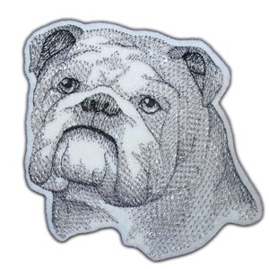 Bulldog Patch, Bulldog iron on patch, Bull dog patch, Bulldog sew on patch, Large bulldog patch,Bulldog adhesive, Bulldog accessory, Bulldog