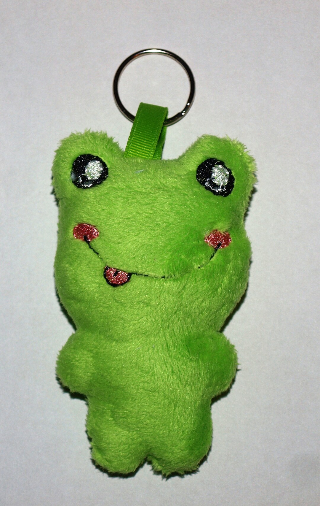 Frog Key Ring, Frog Bag Tag, Frog Key Chain, Frog Accessory, Soft Frog