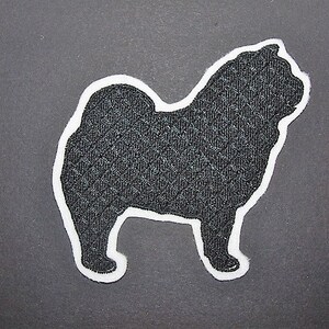 Chow Chow patch, Chow Chow applique, Dog applique, Dog sewing patch, Chow Chow embroidered patch, iron on patch, small dog patch, small chow