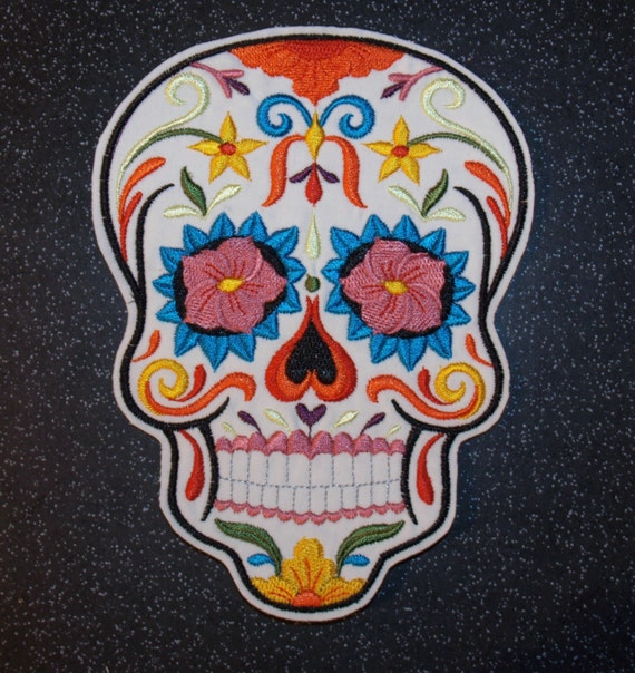 DIY or DIE Iron-On Patch: Do It Yourself : Punk Indie Skull Sewing