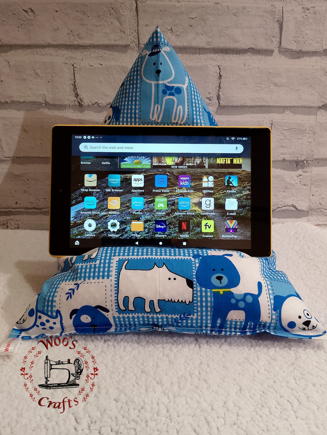 Tablet Stand Ibeani Amazon Dog Themed IPad Holder, Tablet Phone