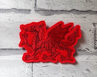 Welsh Dragon Brooch, Dragon Brooch, Dragon Pin, Felt brooches, Dragon pins and brooches, Gift from Wales, Welsh gift, Welsh brooch, gifts