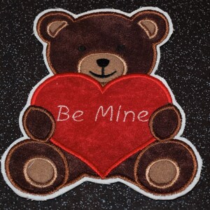 Toppa "Be Mine", toppa "Orsetto di peluche", applicazione "Orsetto di peluche", applicazione di San Valentino, toppa "Love", toppa a cuore, applicazione per bambini, toppa di San Valentino, orsetti