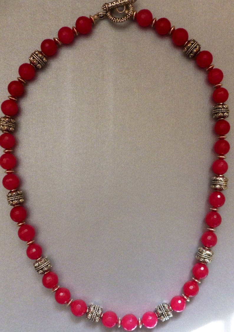 Red Cherry Necklace Ruby Necklace Cherry Ruby Necklace Red Necklace Ruby Red Necklace Silver Necklace Gift4Her Bridesmaids Gift Wedding