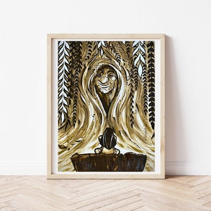 Grandmother Willow Henna Painting
