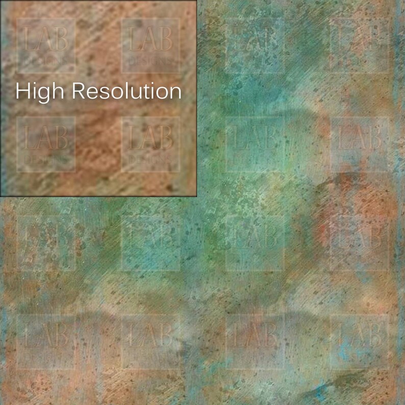 Download Copper Digital Paper Rusted Metal Patina Digital Paper | Etsy