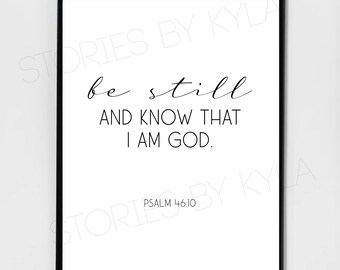 Be Still and Know I Am God - Digital Download