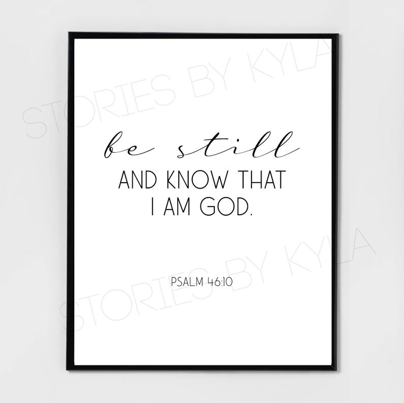Be Still and Know I Am God Digital Download image 1
