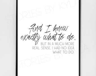 The Office Michael Scott I Had No Idea What to Do Quote - Digital Download