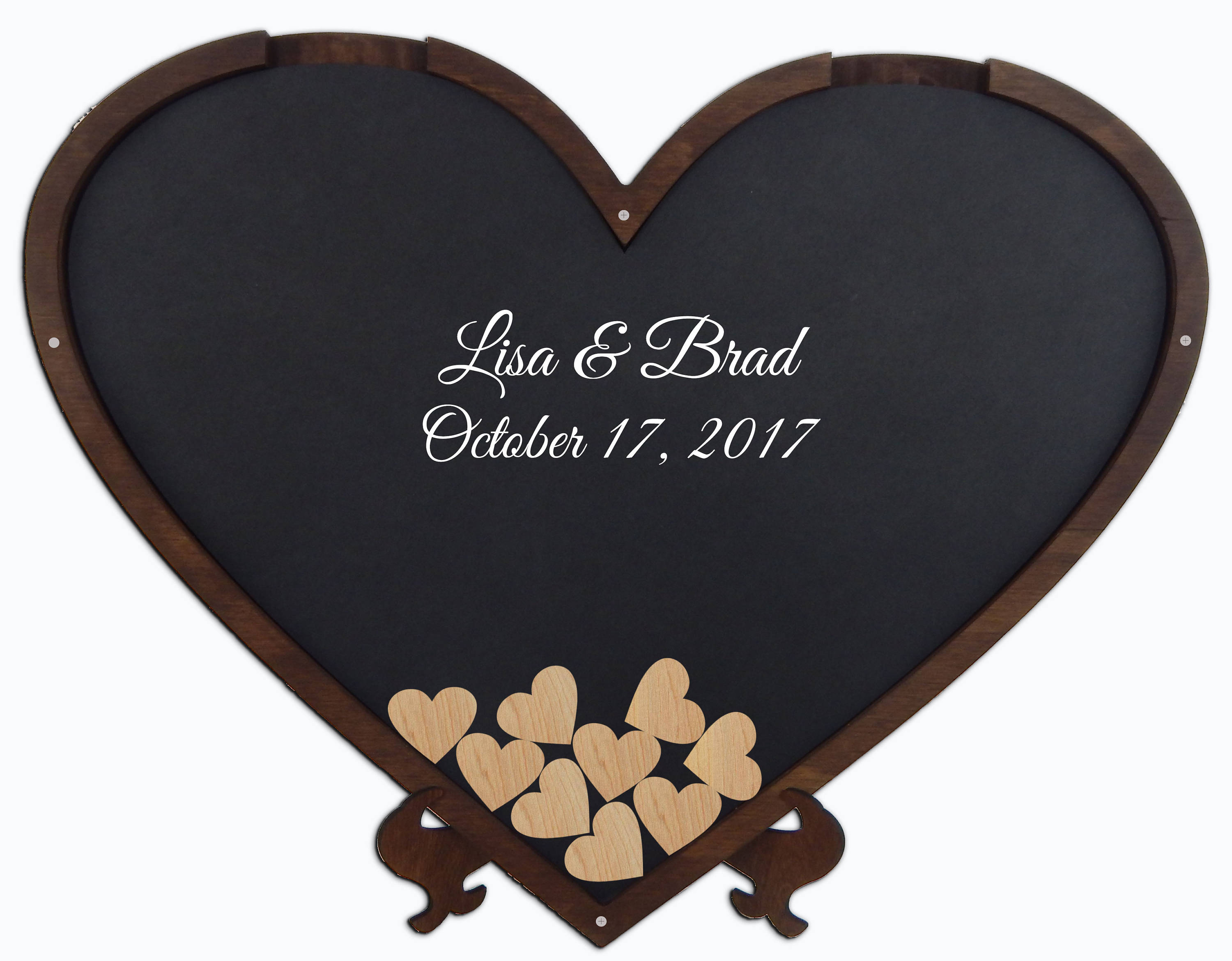 Heart Shaped Guest Book Drop Box Shadow Box Guestbook Etsy