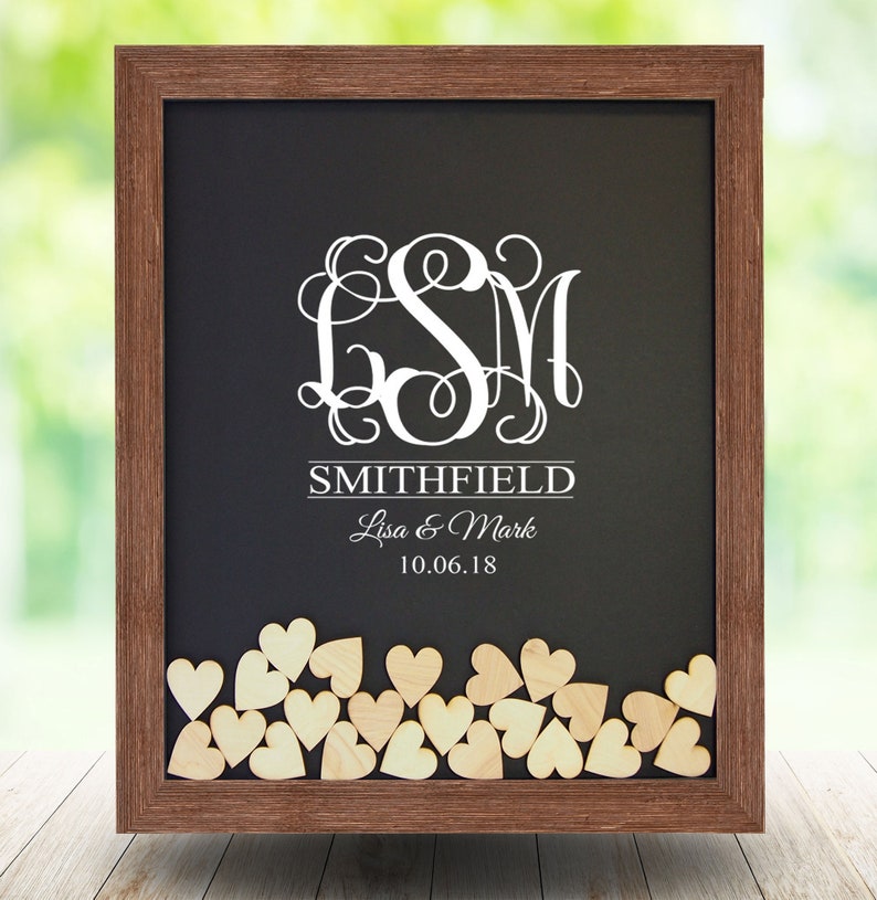 Guest Book Drop Box Frame Wedding Guest Book Alternative Etsy