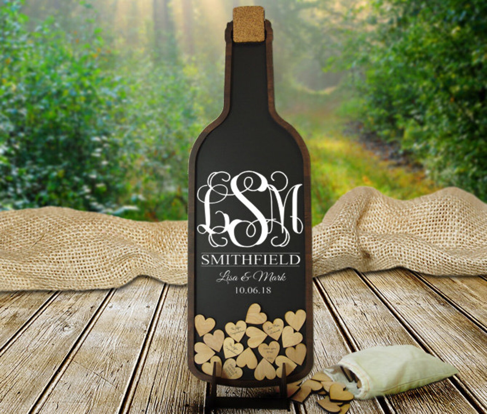 Wine Bottle Guest Book Etsy