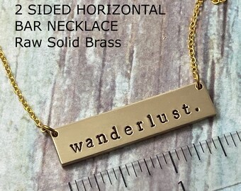YOU ARE INCREDIBLE Personalized Reversible Necklace \u2022 Double Sided Necklace in Sterling Silver Rose Gold Filled \u2022 Gift For Her Gold Filled