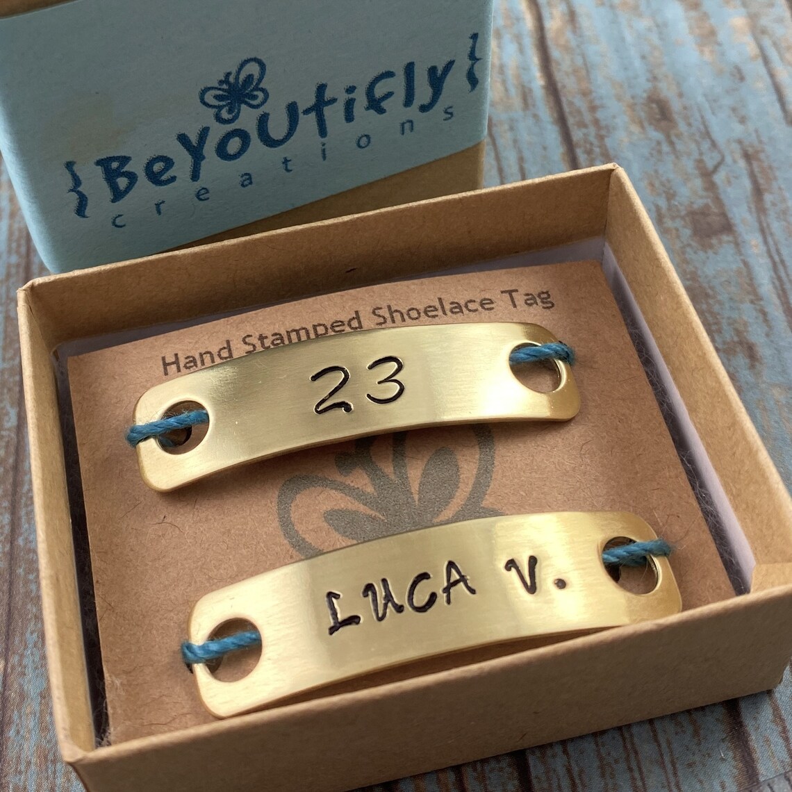 SET of TWO Custom Shoelace Tags Personalized Shoelaces Tag Etsy