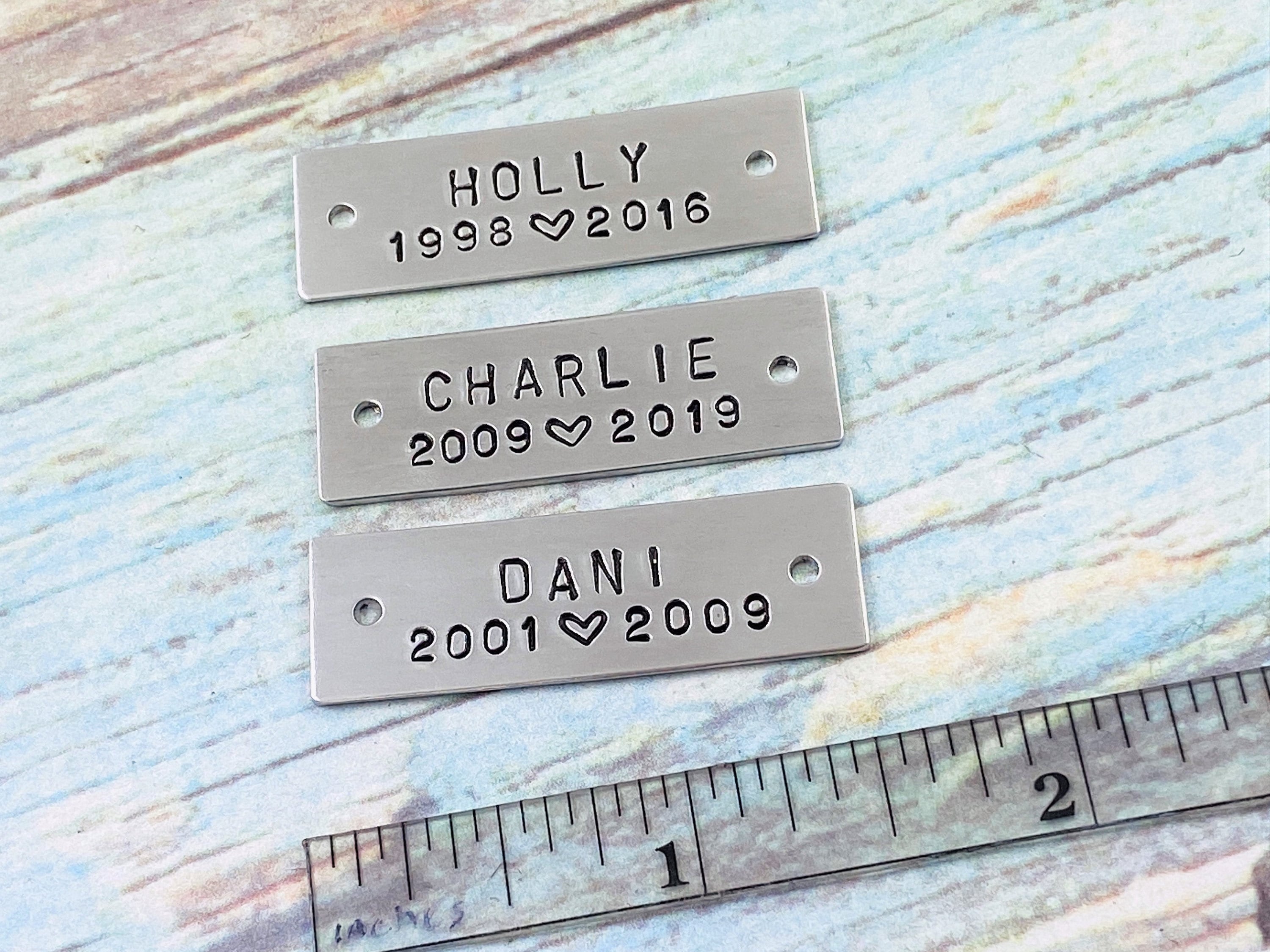 Rustic Metal Name Plate for Pet Cremation Box Hand Stamped Etsy Nederland