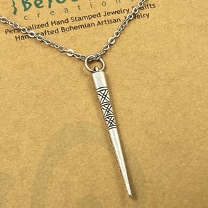 Long Layering Necklace, Long Bohemian Necklace, Long Tribal Necklace, Long Pendant Necklace, Festival Jewelry, Stainless Chain Choose Length