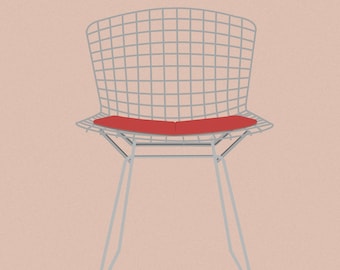ART PRINT | Bertoia Chair Illustration