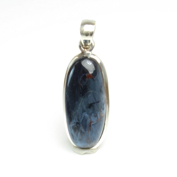 Pietersite Oval Pendant, Sterling Silver, C-386