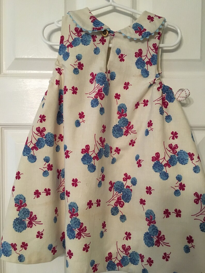 Flour sack fabric toddler girl's dress | Etsy