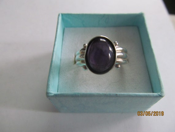 Sterling silver amethyst