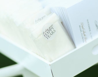Wedding Tissue Packet For Your Happy Tears Wedding Ceremony Wedding Favor Wedding Program