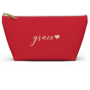 Custom Bridal Party Makeup Bag: Personalized Cosmetic Organizer