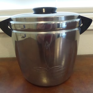 Vintage Barware, Landers Faray Clark, Ice Bucket, Chrome Art Moderne, 1940s Barware, Ice Bucket Vintage, Drink and Barware, Gift for Him