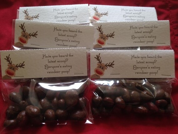X1 Reindeer Poop Choc Raisins Christmas Eve Box Stocking Etsy