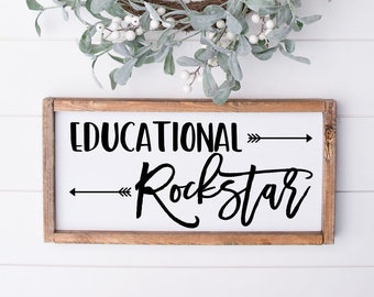 Educational Rockstar Vinyl STENCIL ONLY