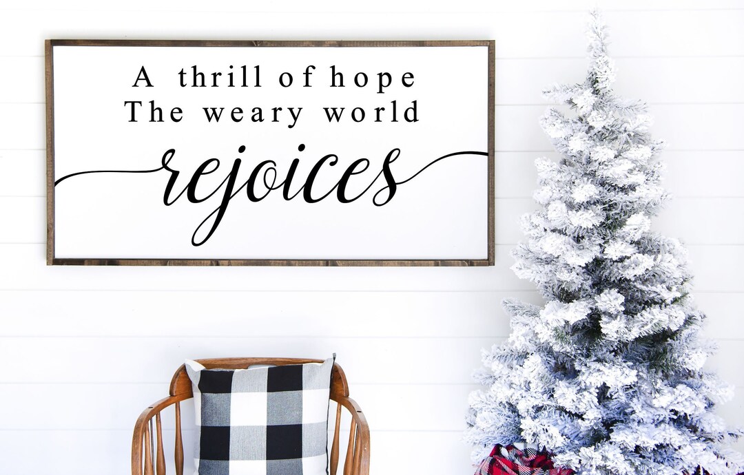 24x48 A Thrill of Hope Vinyl Stencil ONLY - Etsy