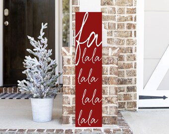 12x48 Fa la la Vinyl Stencil SEULEMENT