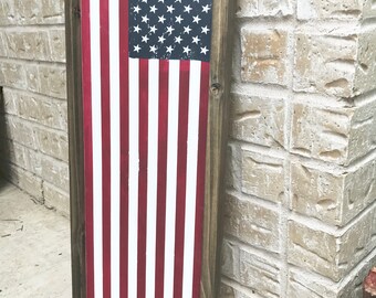 8x24 Skinny American Flag STENCIL ONLY