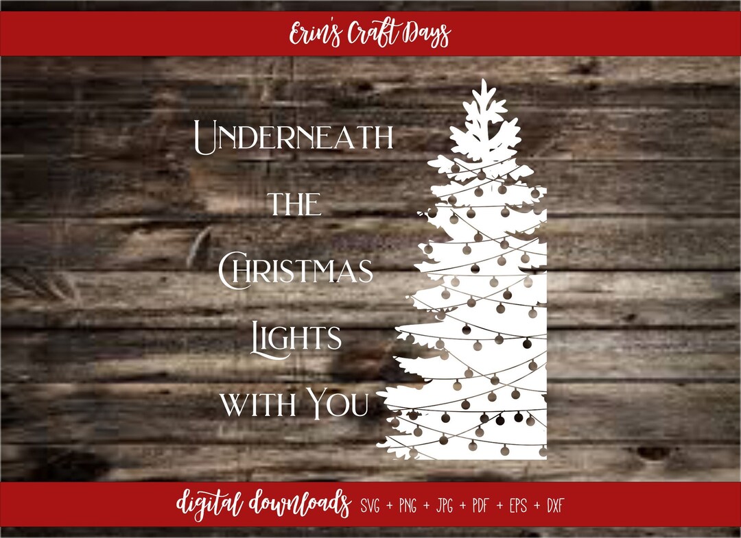 DIGI Underneath the Christmas Lights With You Etsy