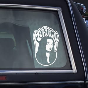 Morticia Addams Vinyl Decal Sticker | Goth Decal | Goth Car Decor | Goth Car Accessories | Spooky Car Decal | Halloween Decal | Spooky Mom