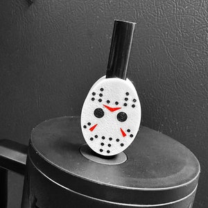 3D Printed Jason Voorhees Straw Topper: Horror Tumbler Accessory