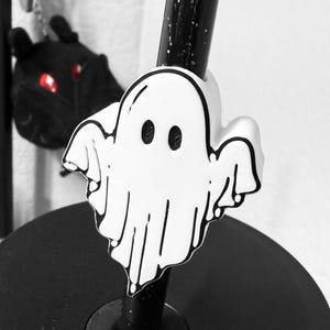 Spooky Cute Ghost Straw Topper | Goth Accessories | Stanley Straw Topper | Tumbler | Halloween Straw Topper