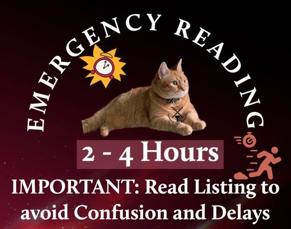 EMERGENCY READING:  One Question, 2-4 HOURS Delivery