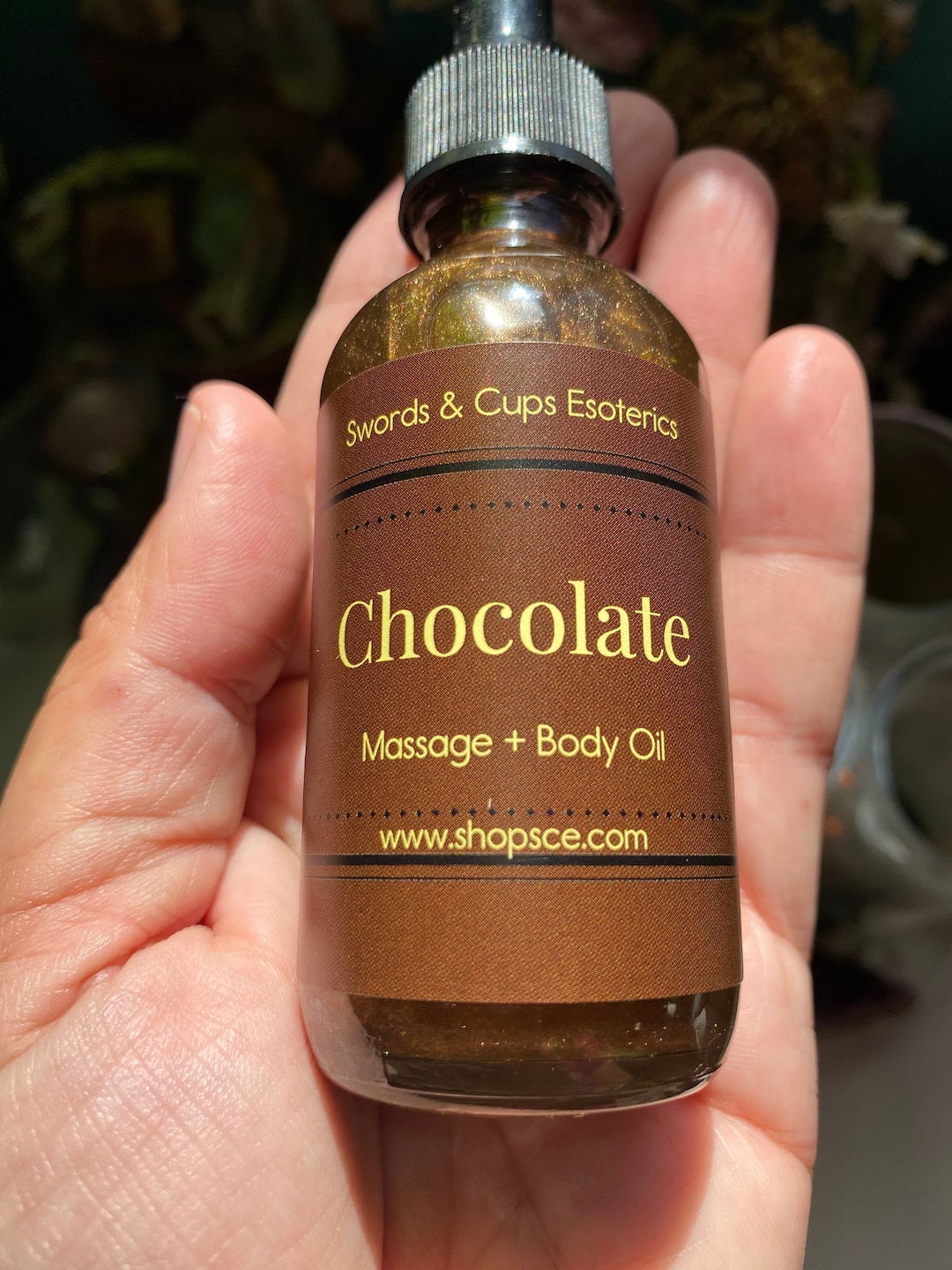 Chocolate Massage & Body Oil, Bath Oil, Massage Oil, Body Shimmer Oil