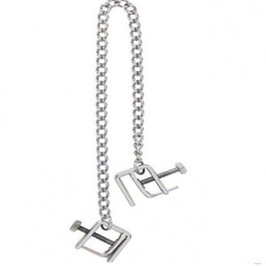 Nipple Vise with Chain - Stainless Steel