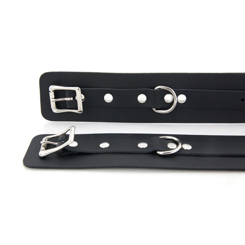 Standard Handschellen aus Leder, Bondage Fessel für BDSM Spielen - Premium Handschellen aus Leder für BDSM Spiel Bild 6