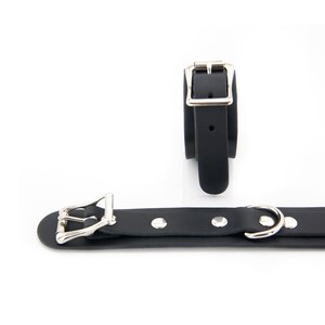 Standard Mini Läderhandbojor och Bondage Fästbojor för BDSM-lek bild 9