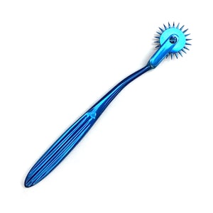 Stainless Steel Single Head Wartenberg Pinwheel - Blue
