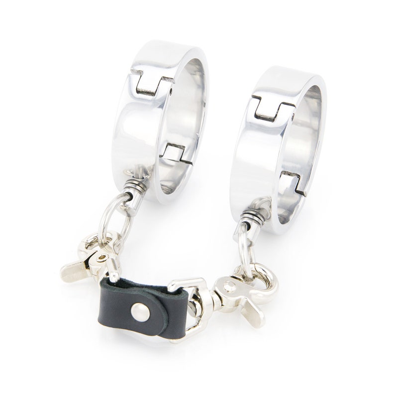 BDSM Stainless Steel Heavy Duty Cuffs With Bondage Doubled - Etsy