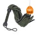 Leather and Suede Flogger - Spanking Fetish Gear for BDSM Enthusiasts - Dark Green and Black BDSM