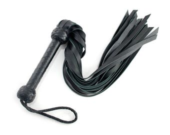 BDSM Buffalo Flogger - Leather Flogger and Bondage Spanking Gear - Balanced Handle for BDSM Fetish Enthusiasts