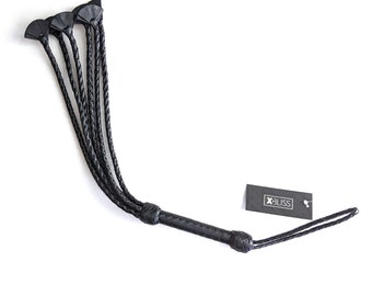 Mini Cat-O-Six - Läderflogger - 30 cm - Svart