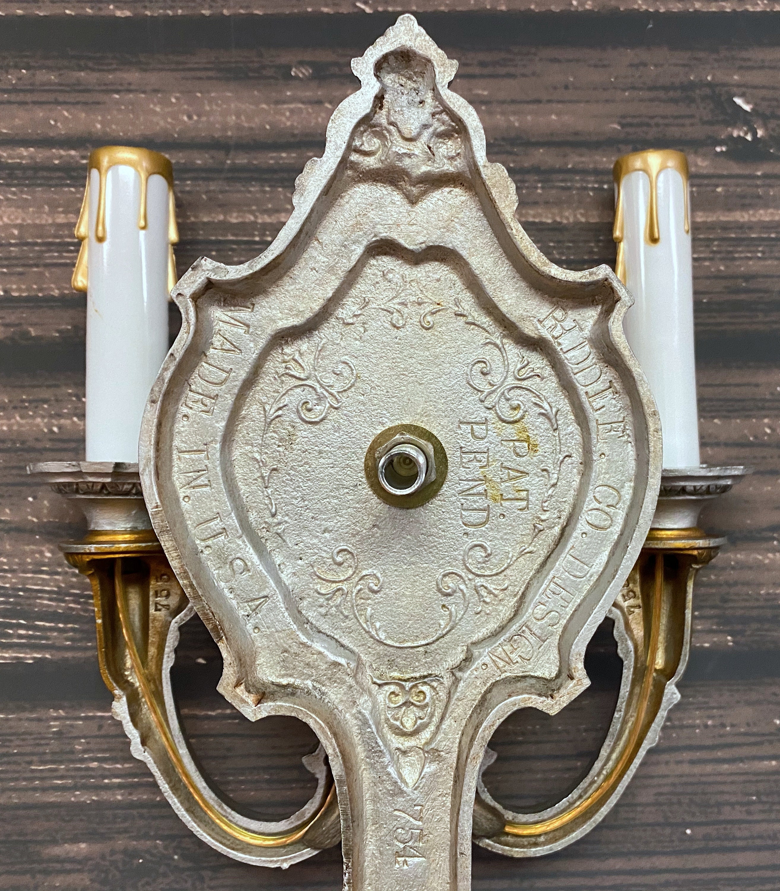 Antique 1920s Riddle Company Sconce Pair Art Nouveau Victorian Etsy