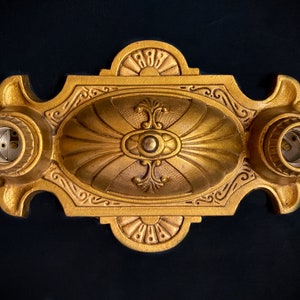 Antique 1930s Art Deco Flush Mount, (Matching set of Sconces sold separately)
