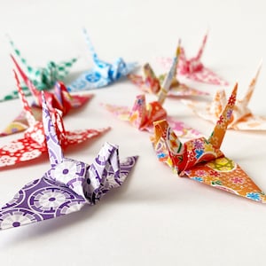 1000 3&quot; Origami Cranes, Multi Pattern Washi Senbazuru, Paper Cranes for Wedding Decor, 1 Year Paper Anniversary, Event and Party Decoration