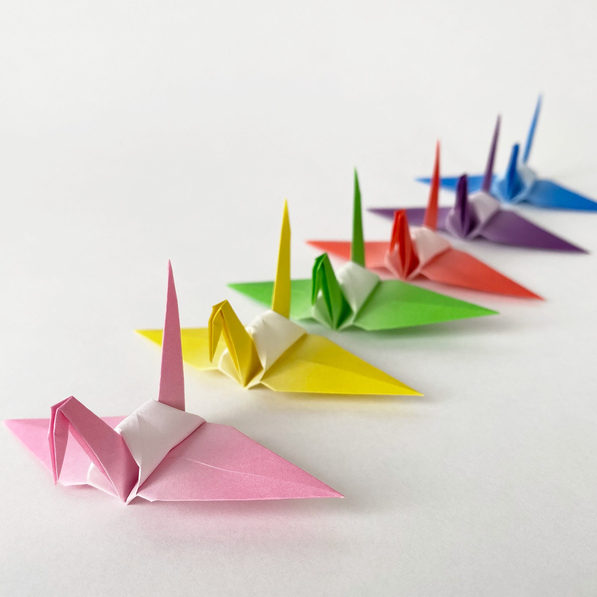 SEWACC 300 Sheets origami crane square craft folding paper origami paper  oragami origami paper 8x8 folding origami paper scrapbook paper pad rainbow